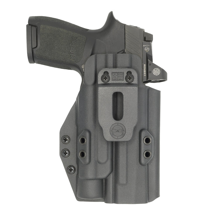 Black Kydex OWB Holster For Springfield Echelon With Streamlight TLR-1 – Right Hand