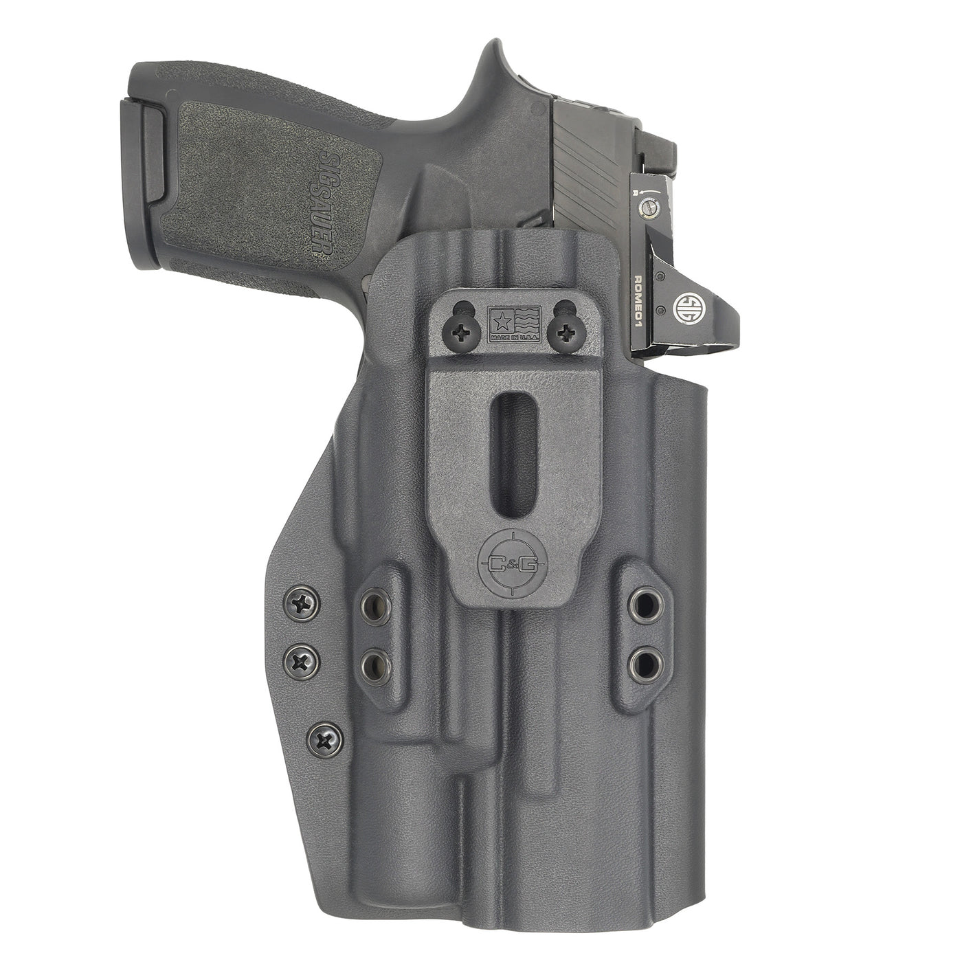 C&G holsters Quickship IWB Tactical Masada Surefire X300 in holstered position
