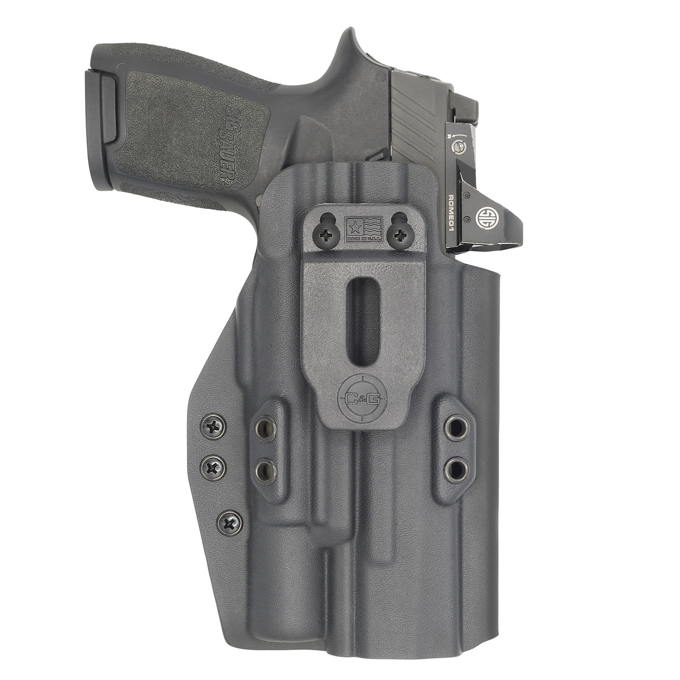 C&G Holsters custom IWB Tactical XDM Elite Surefire X300 in holstered position