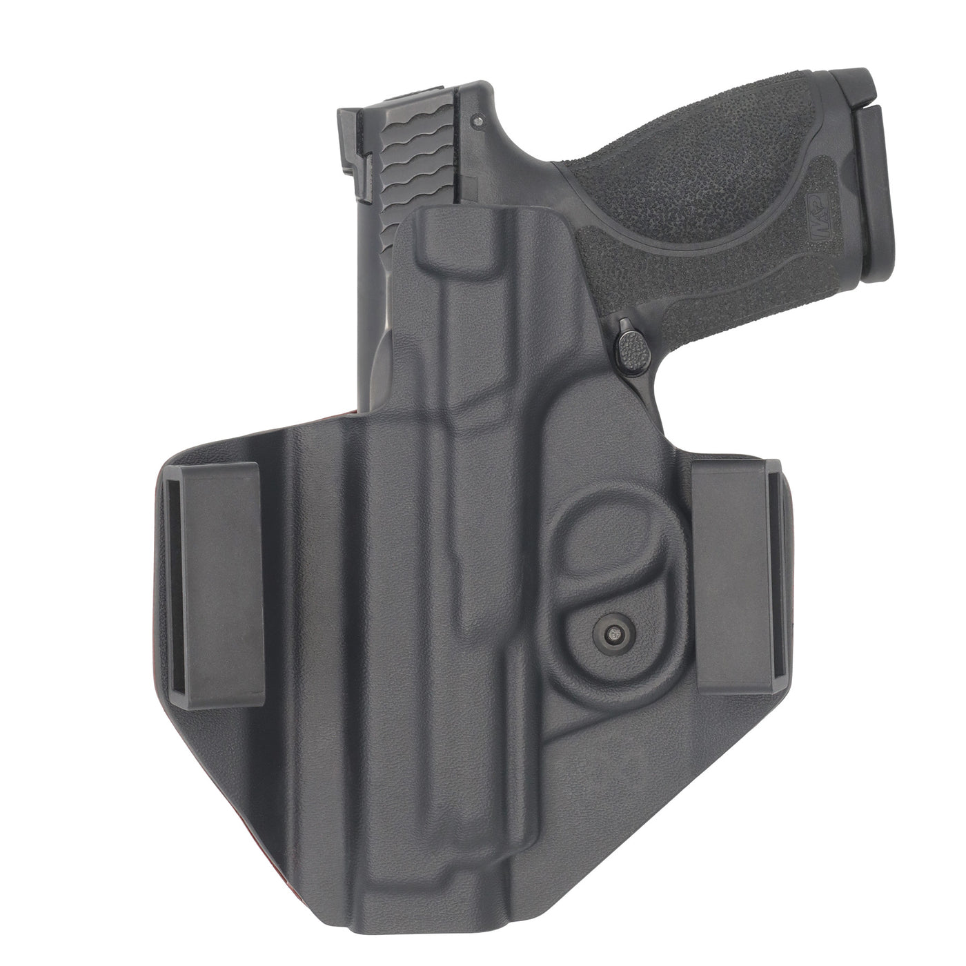 C&G Holsters custom Signature Series outside the waistband in holstered position back view