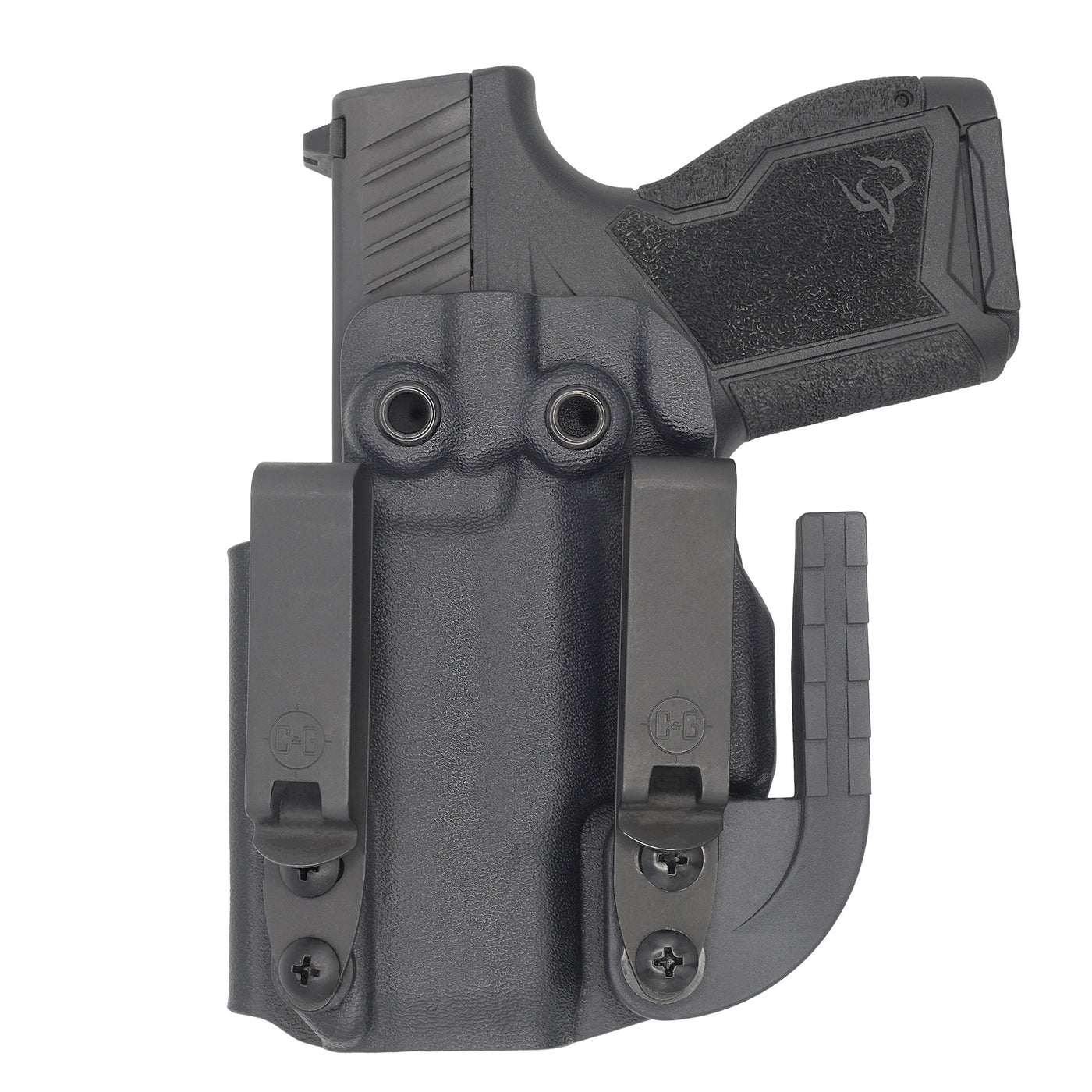 C&G Holsters IWB Custom ALPHA UPGRADE Taurus GX4 LEFT HAND in holstered position