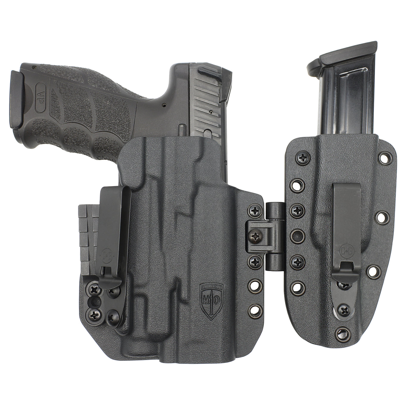 C&G Holsters Custom AIWB MOD1 LIMA H&K VP9 Streamlight TLR7 holstered