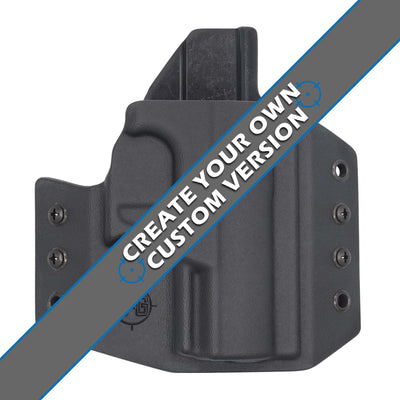 This is the custom C&G Holsters OWB Outside the waistband Holster for the Walther CCP.