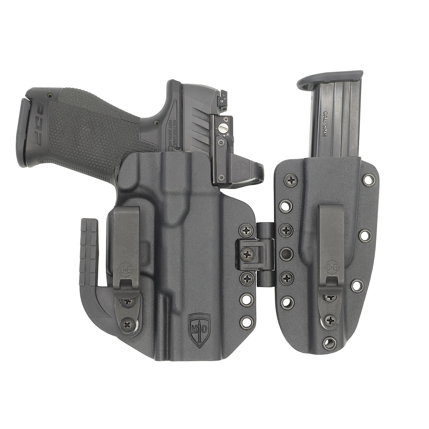 C&G Holsters Custom AIWB MOD1 Walther PDP in holstered position