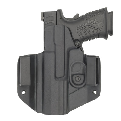 C&G Holsters custom OWB Covert Springfield XD-M Elite 4.5" OSP in holstered position back view