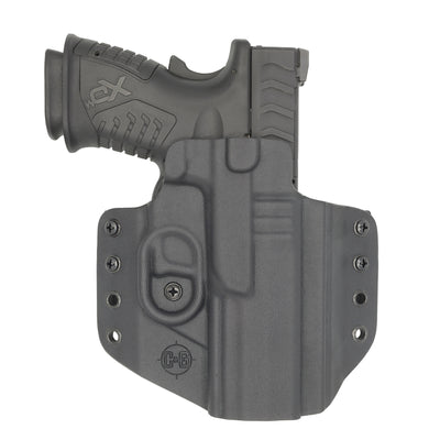 C&G Holsters quickship OWB Covert Springfield XD-M Elite 5.25" OSP in holstered position