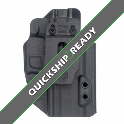 This is the C&G Holsters Inside the waistband Covert series holster for the Springfield XDm Elite OSP Dragonfly 3.6" in right hand and black.