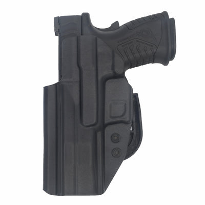 This is the Alpha upgraded quickship C&G Holsters inside the waistband holster for the Springfield XDm OSP Compact Dragonfly 4.25" with the Darkwing claw and DCC Mod4 clips.