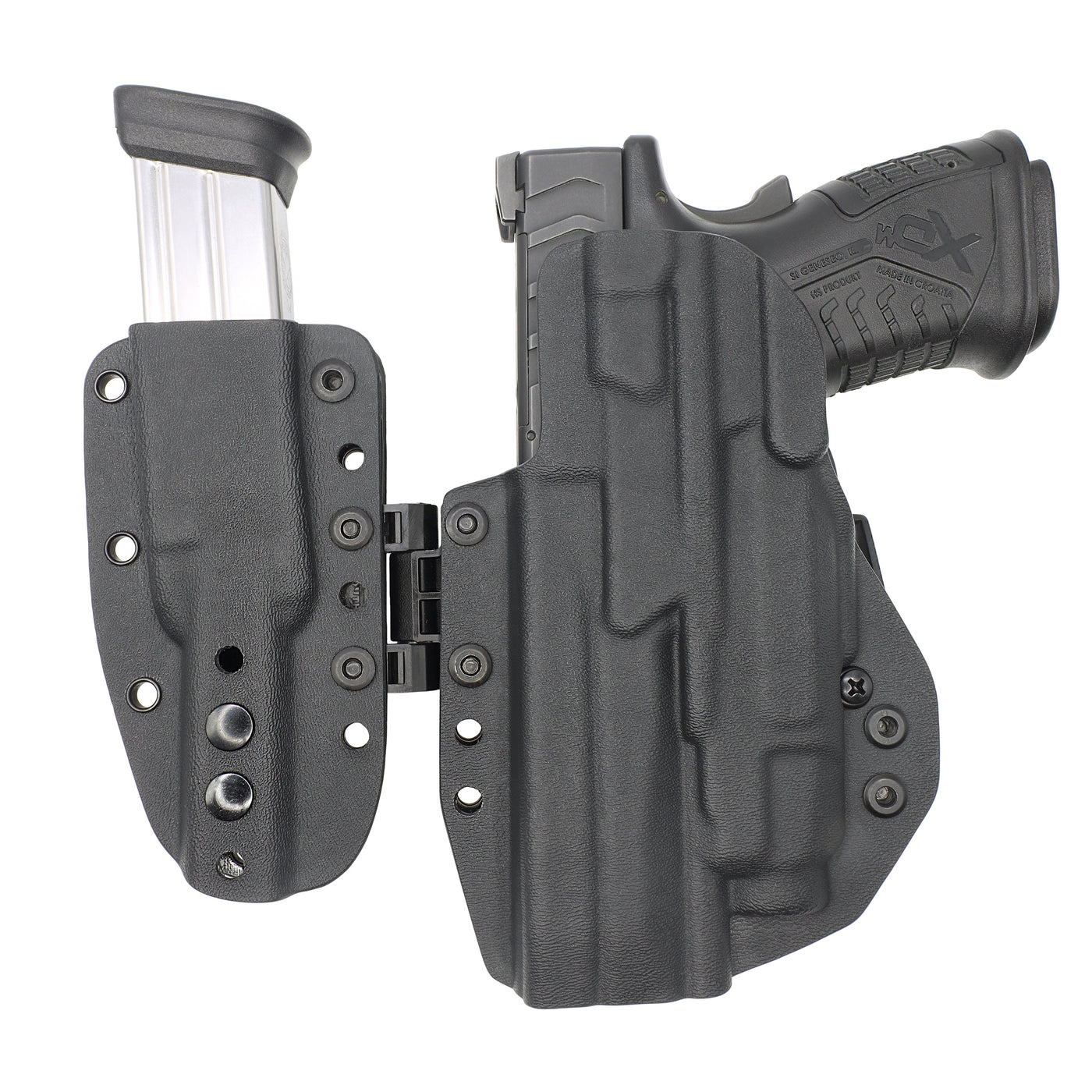 C&G Holsters Custom AIWB MOD1 LIMA Springfield XDM Streamlight TLR7 holstered back view