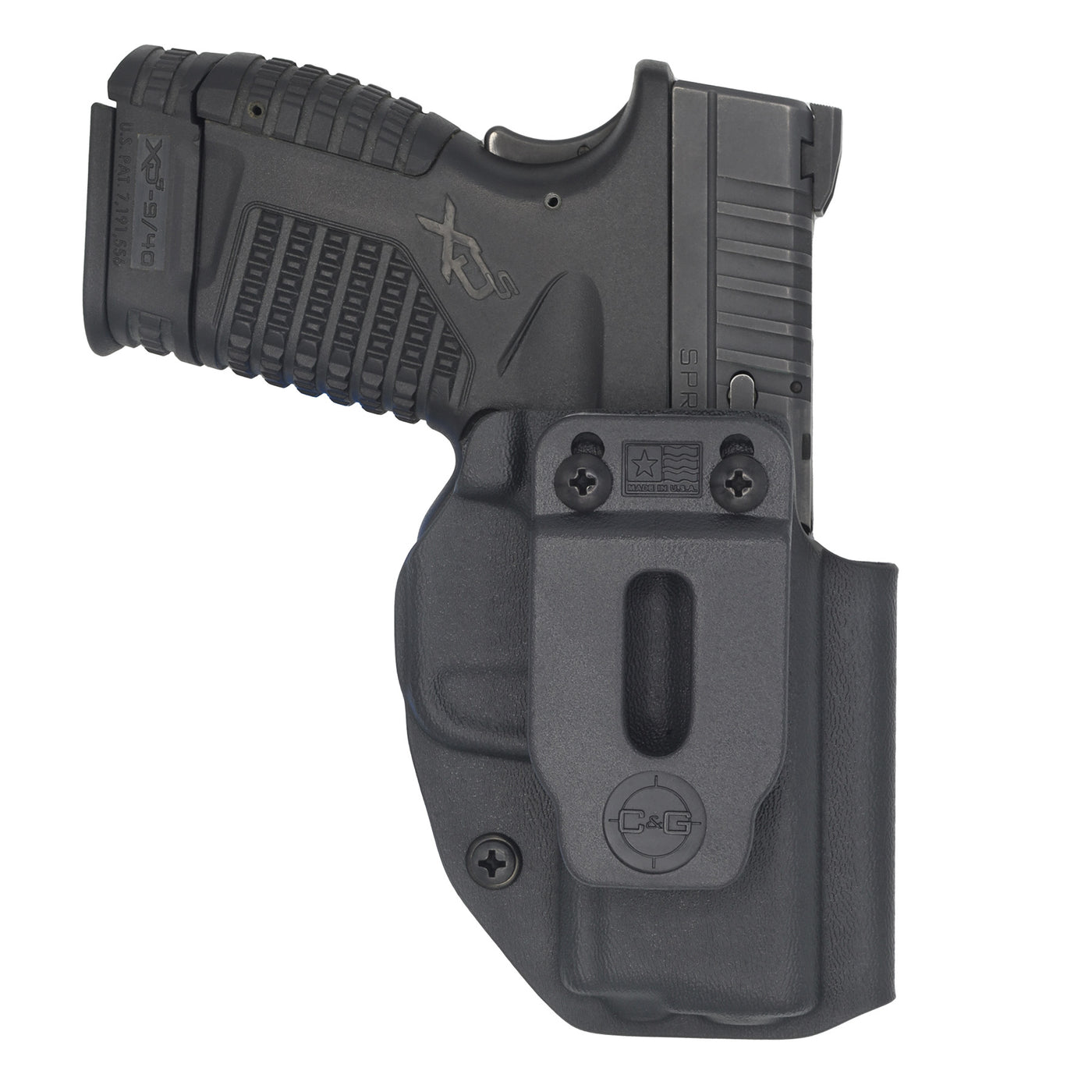 C&G Holsters customCovert IWB kydex holster for Springfield Xds 3.3 in black
