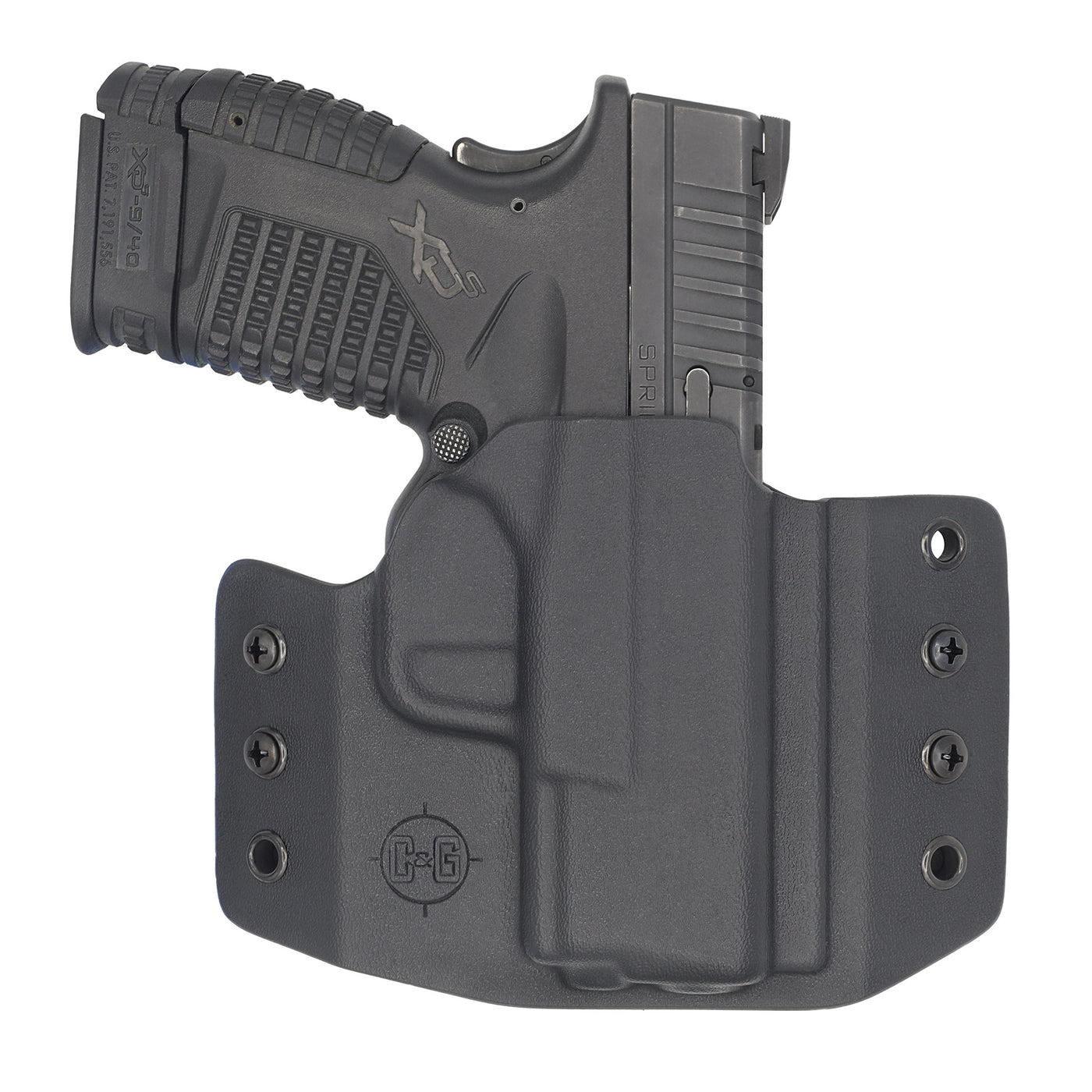 Springfield XD-S Mod.2 3.3" | OWB COVERT Kydex Holster | CUSTOM | C&G Holsters