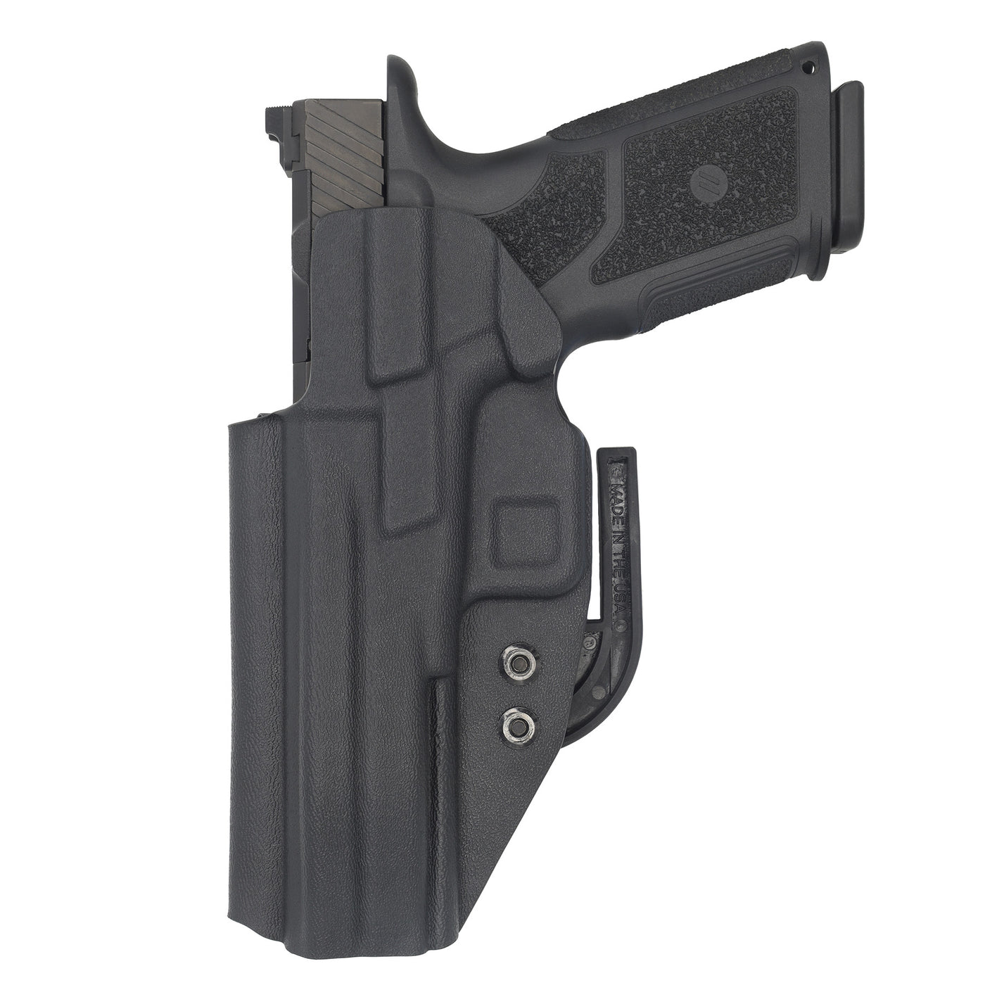 ZEV Technologies OZ9 in a C&G Holsters Inside the waistband ALPHA holster in right hand rear view