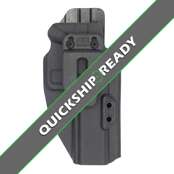Quickship ZEV Technologies OZ9 in a C&G Holsters Inside the waistband Covert holster in right hand.