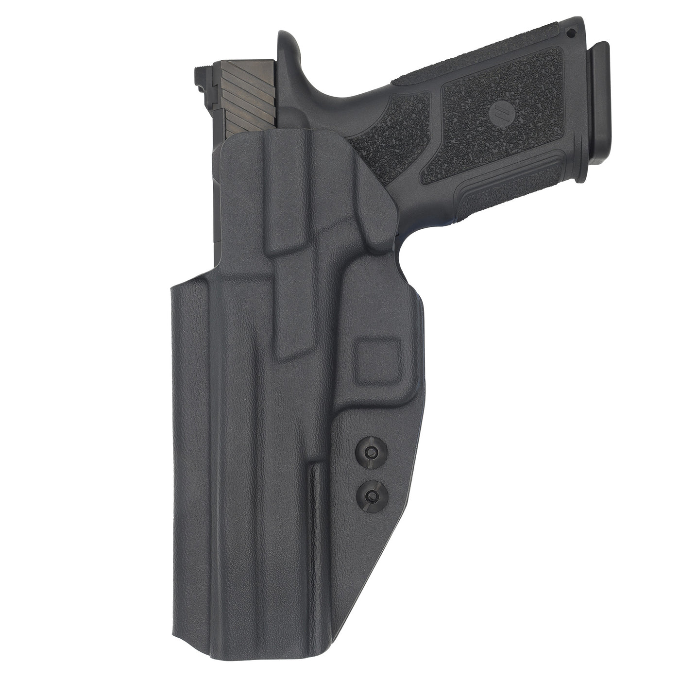 ZEV Technologies OZ9 in a C&G Holsters Inside the waistband Covert holster in right hand holstered rear view